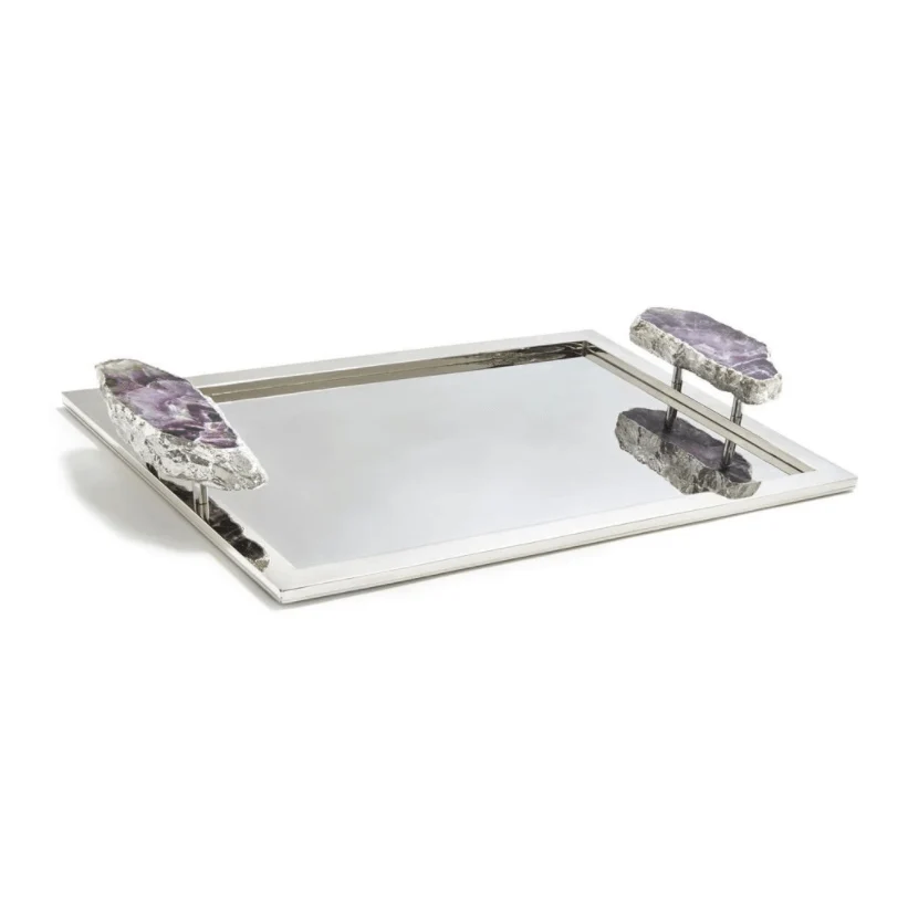H��ritage Amethyst Tray - Silver