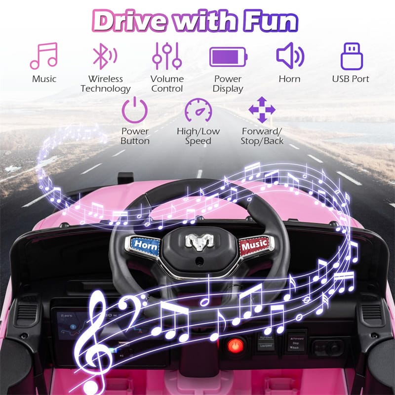 12V Kids Ride-On Truck Car Licensed RAM 3500 Electric Vehicle with Remote Control, Soft Start & LED Lights, Ride On Toy for Boys Girls Aged 3+