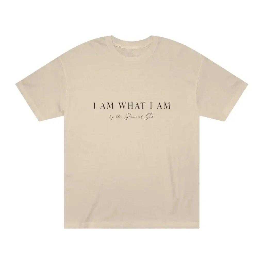 I Am What I Am Christian Tshirt | Aesthetic Cute Inspirational shirt perfect for gift & church