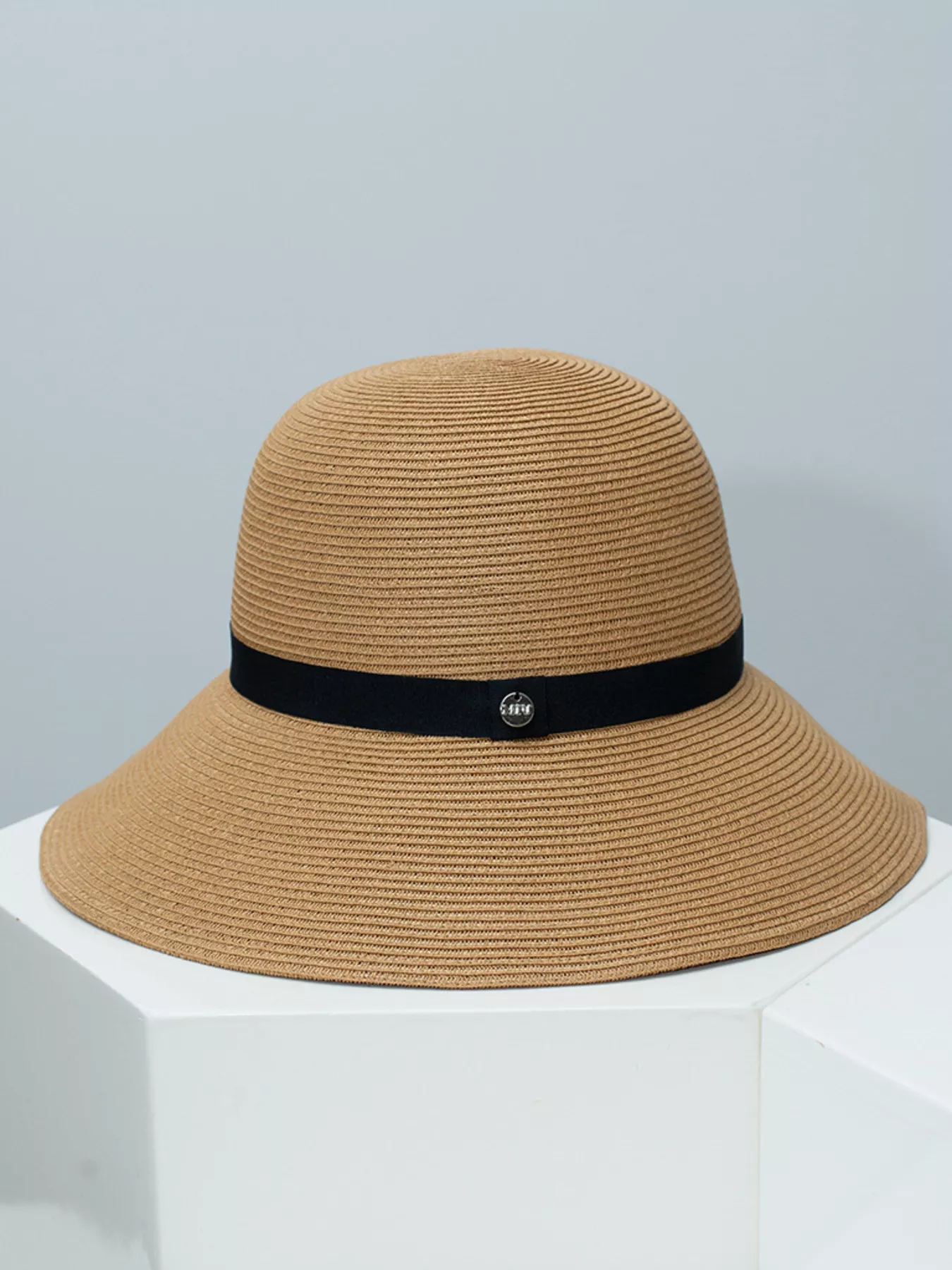 Straw Sun Hat with Ribbon