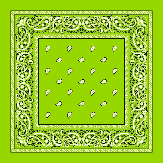 Lime Green Bandana 22