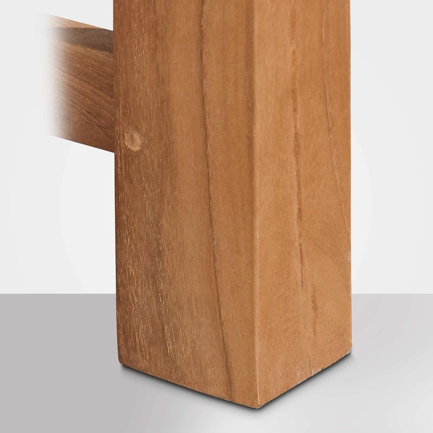 CLP Teakbank Jackson V2 I Wetterfeste Holzbank mit Rückenlehne I Stabile Gartenbank aus massivem Teakholz, Farbe:Teak, Größe:150 cm