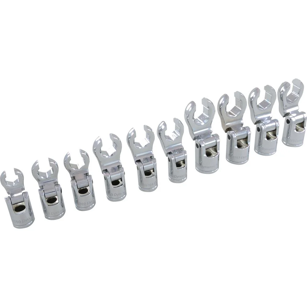 Dynamic D010028  ~  10 Pc 3/8 Inch Drive Metric Flare Nu