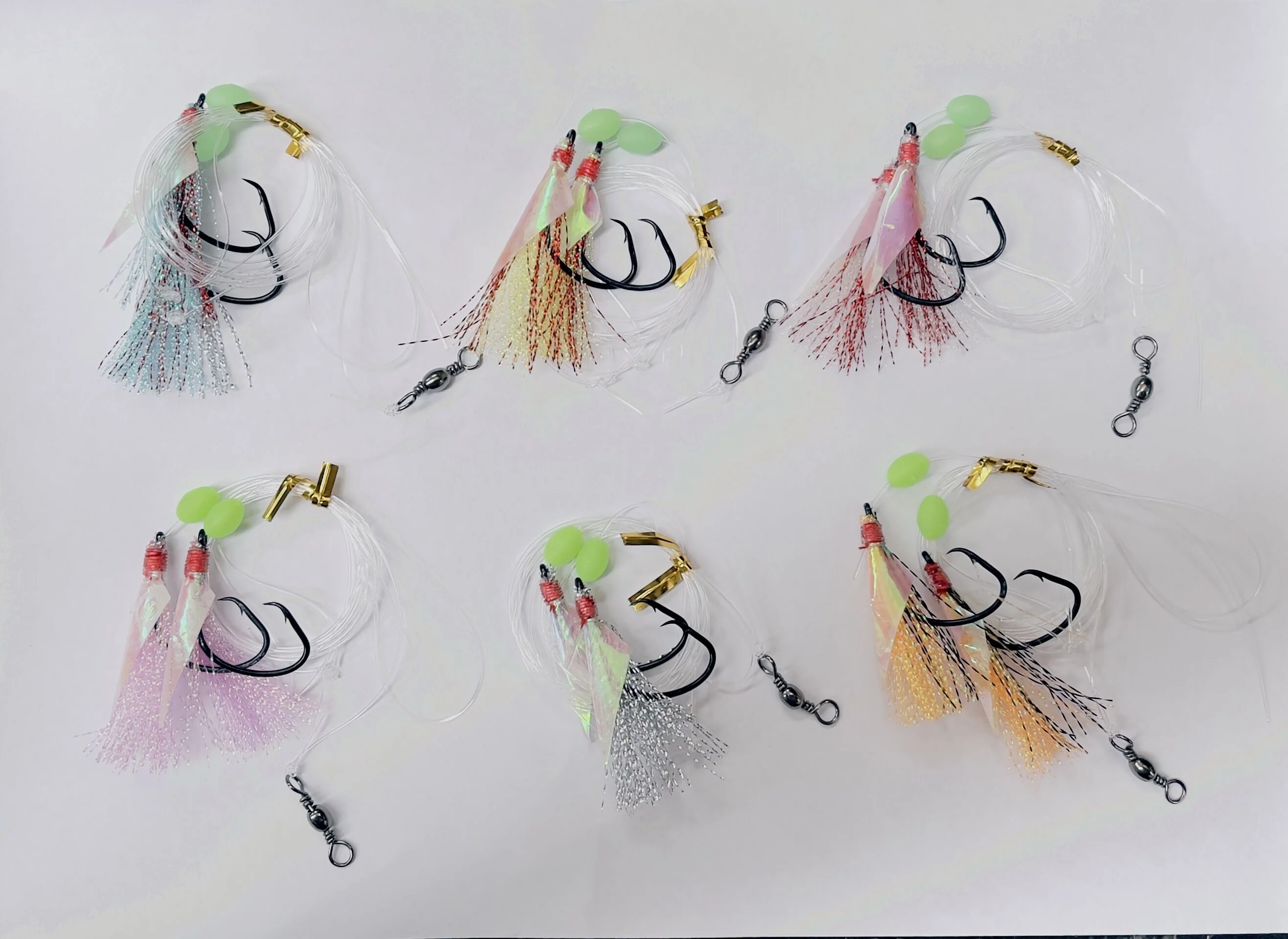6 x Custom Designed Snapper Fishing Rigs Tackle