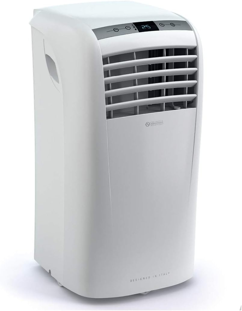 Olimpia Splendid 02140 Dolceclima Silent 10 WiFi Mobiles Klimagerät 10.000 BTU/h max, 2,6 kW, Gas R290, Italienisches design, white, mit Remote control, Entfeuchter