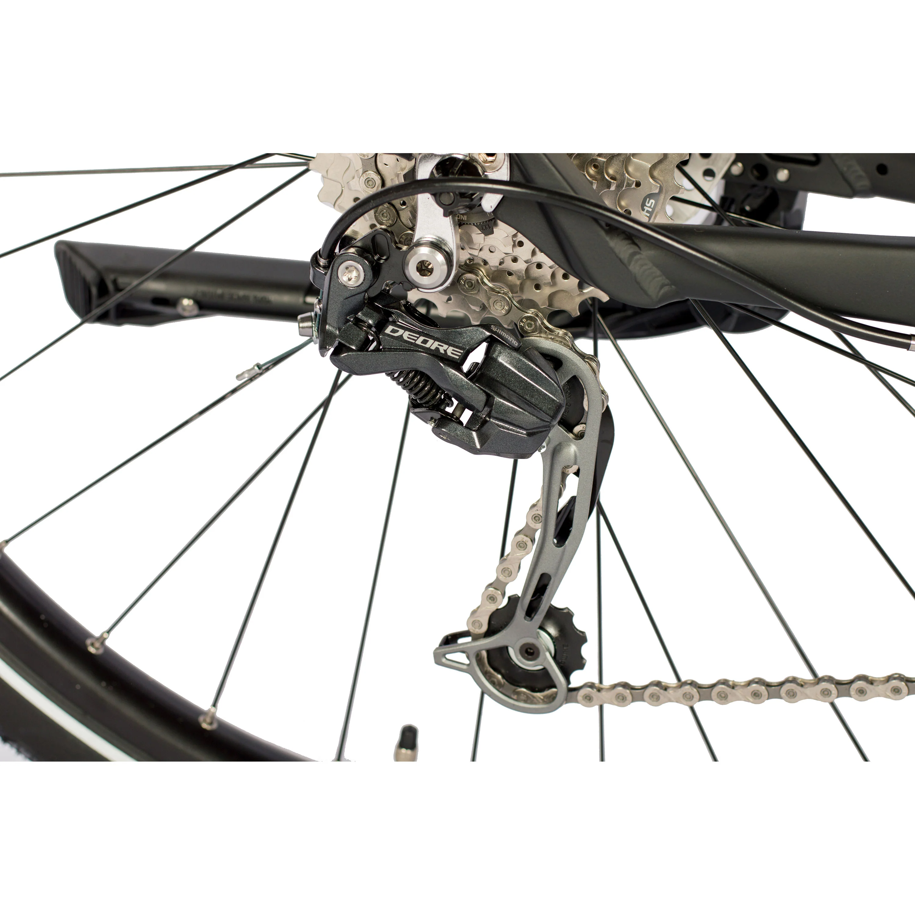 28 Inch Heren XXL Trekkingfiets TR.2880 Trekkingfiets 27 x Speed Shimano DEORE RD-M592 SGS Zwart