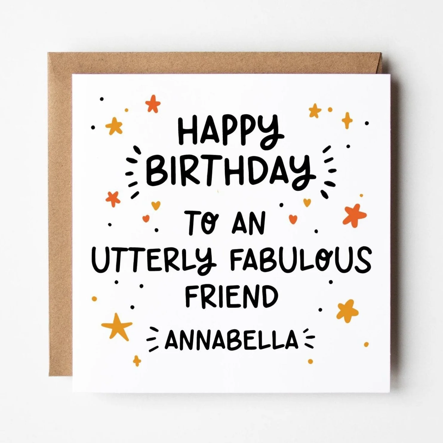 Utterly Fabulous X Birthday Card a?�� Personalised Birthday Card a?��