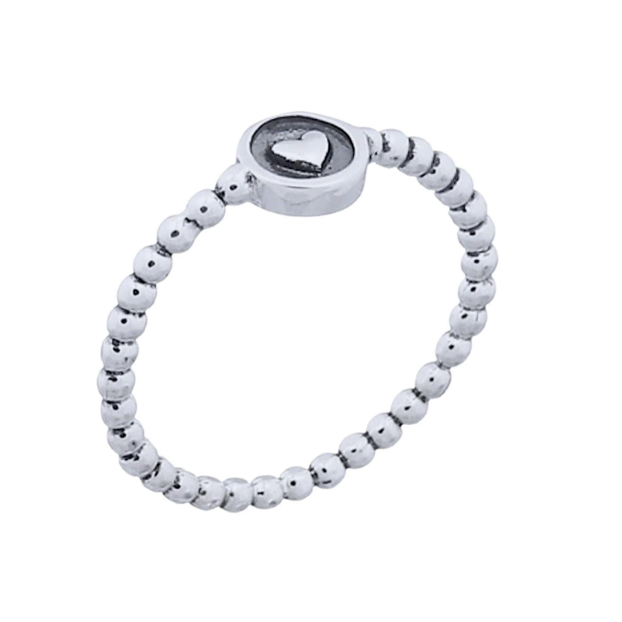 Laihas Boho Mini Heart Sterling Silver Ring