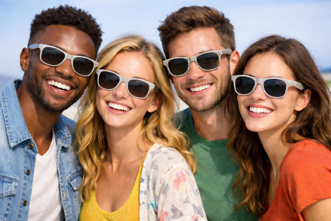 Silver Iconic 80's Sunglasses Adult  16002D