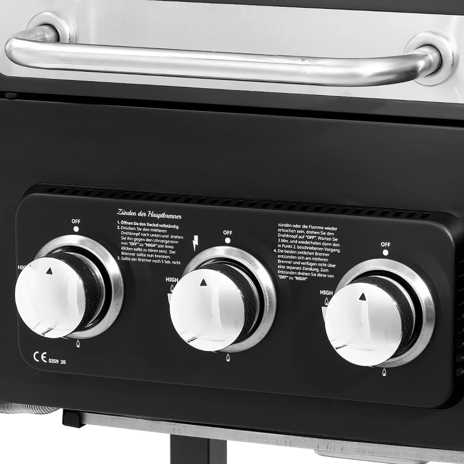 TAINO HERO DUO Gasgrill Holzkohlegrill Smoker Kombigrill Grillwagen 2 in 1 System BBQ Grill Kombistation Gas Kohle schwarz