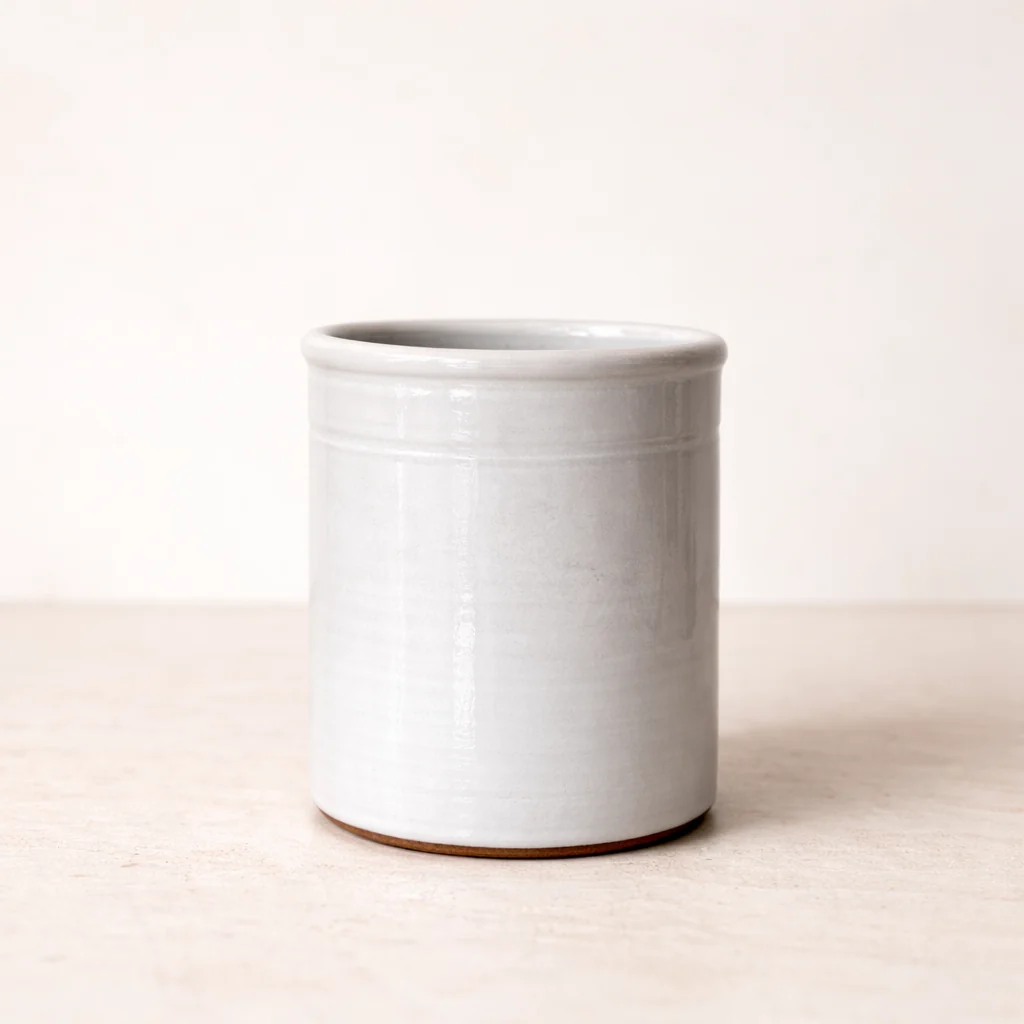 Ceramic Canister Utensil Holder