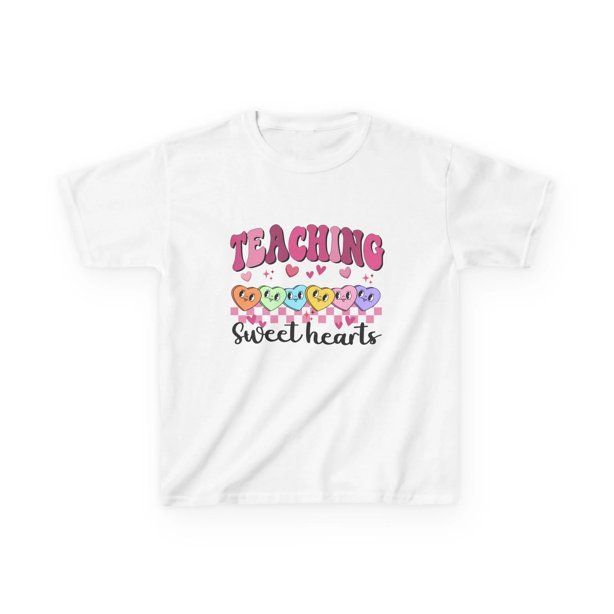 Teaching Sweethearts Kids Tee | Candy Heart Teacher Shirt