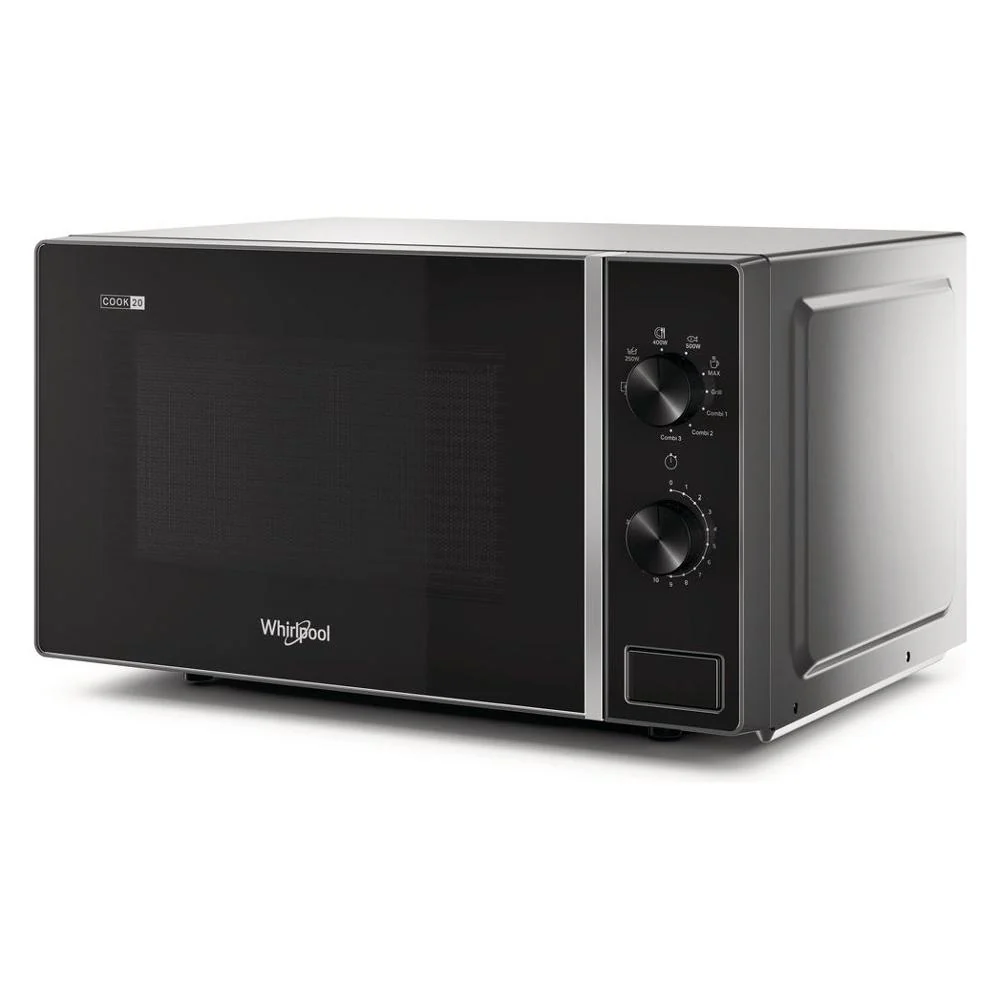 Microonde Whirlpool Mwp 103 Sb 20 Litri 700 W (A26,2xL45,2xP37,8) Grill Nero e Argento