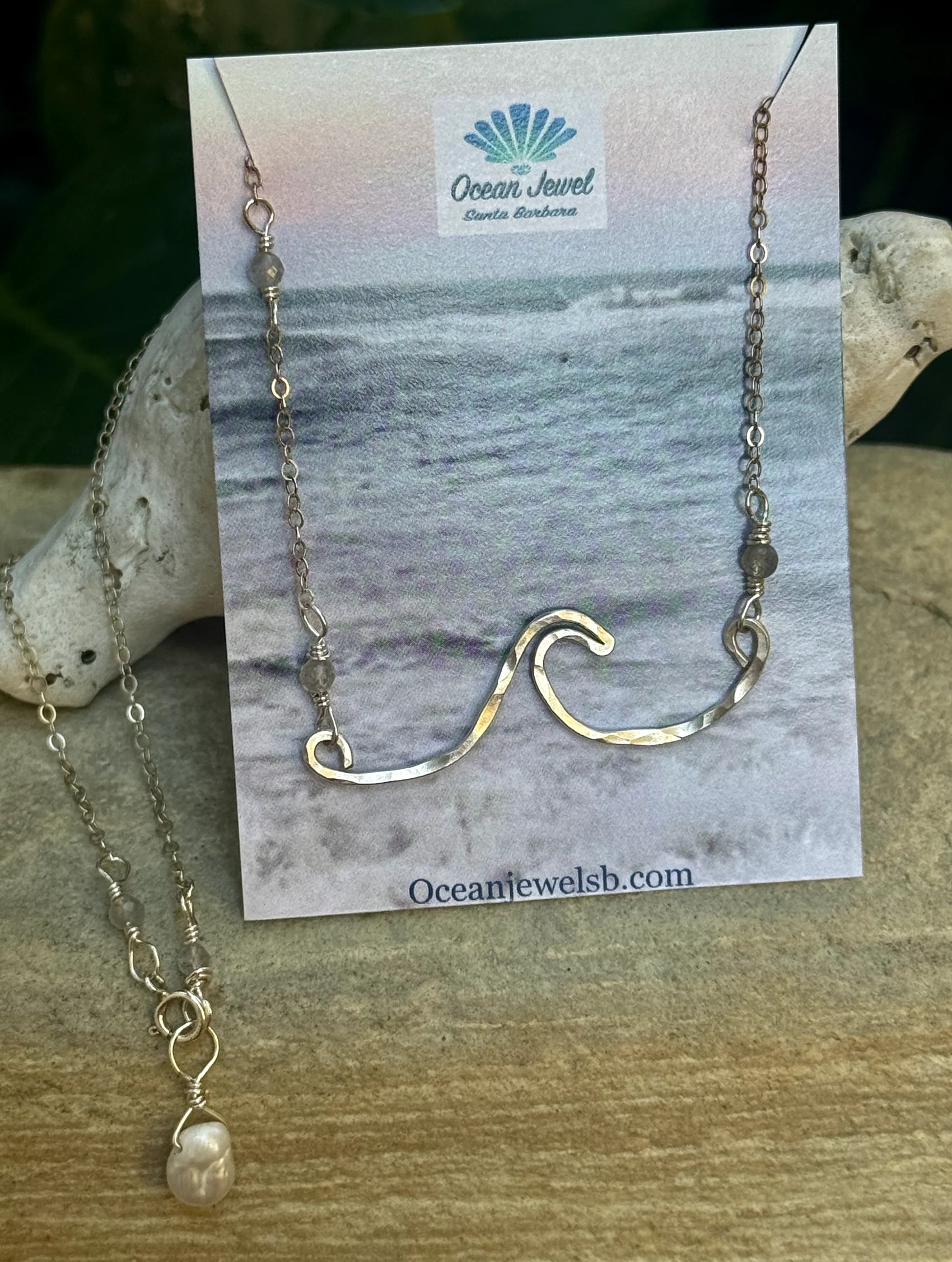 Sterling Silver Santa Barbara Wave Necklace