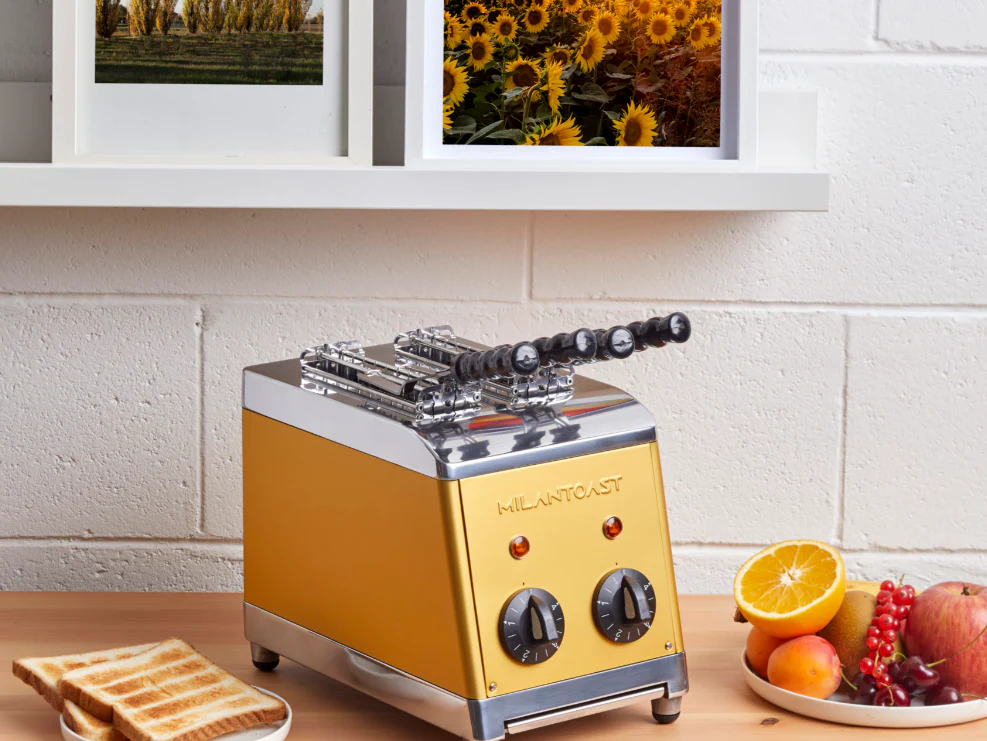 Milantoast Tostapane 2 Fette con Pinze e Accessorio per Panini