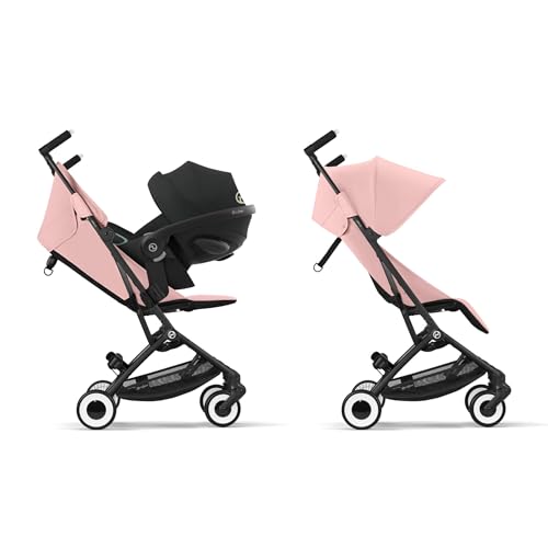 CYBEX Gold Passeggino Libelle con Cintura One Pull, Per Bambini da 6 Mesi a 4 Anni Circa (Max. 22 kg), Ultraleggero (Solo 6 kg), Candy Pink (Rosa con Telaio Nero) : Prima infanzia