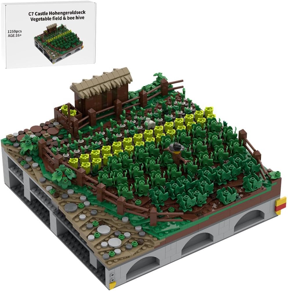 Set di mattoncini da costruzione castello medievale MOC-207994 C7 Castello Hohengeroldseck – Verdure Alveare Set di mattoncini per MOC-207737 Castello Hohengeroldseck (1259 pezzi)