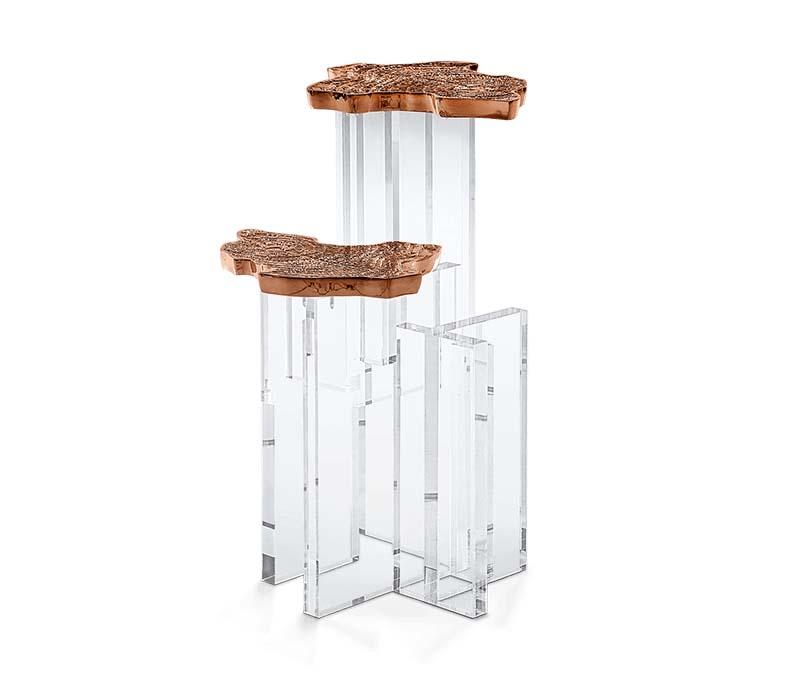 Monet Copper Side Table