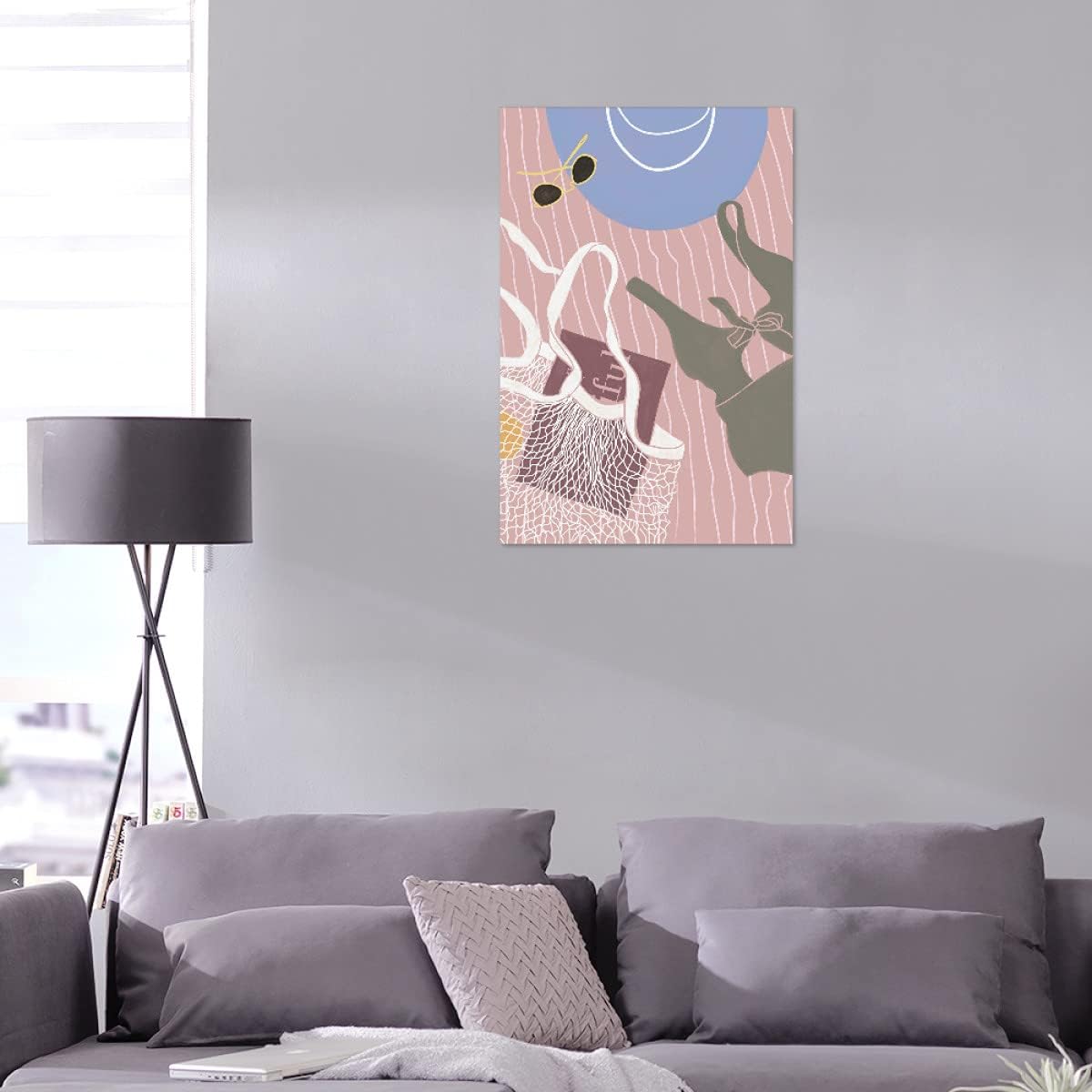 artboxONE Alu-Print 120x80 cm Kunga - Am Strand Strandtuch von Künstler The Artcircle