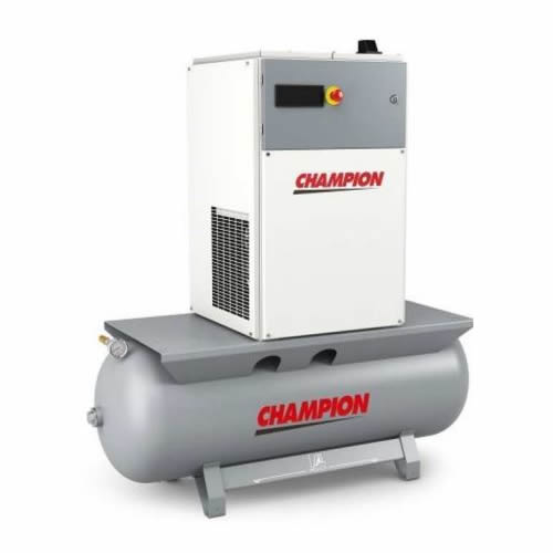 Champion Schroefcompressor 4kw, 400v, 10 bar, 270L Ketel