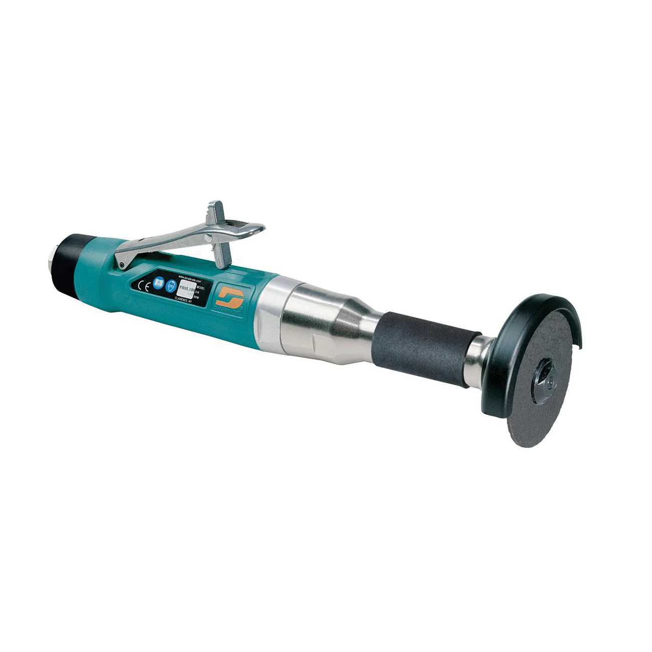 Dynabrade 52576  ~  3 Inch Diameter Straight-Line 6 Extension Cut-Off Wheel Tool 1 Hp 15000 Rpm Rear Exhaust 3/8 Inch-24 Spindle Thread