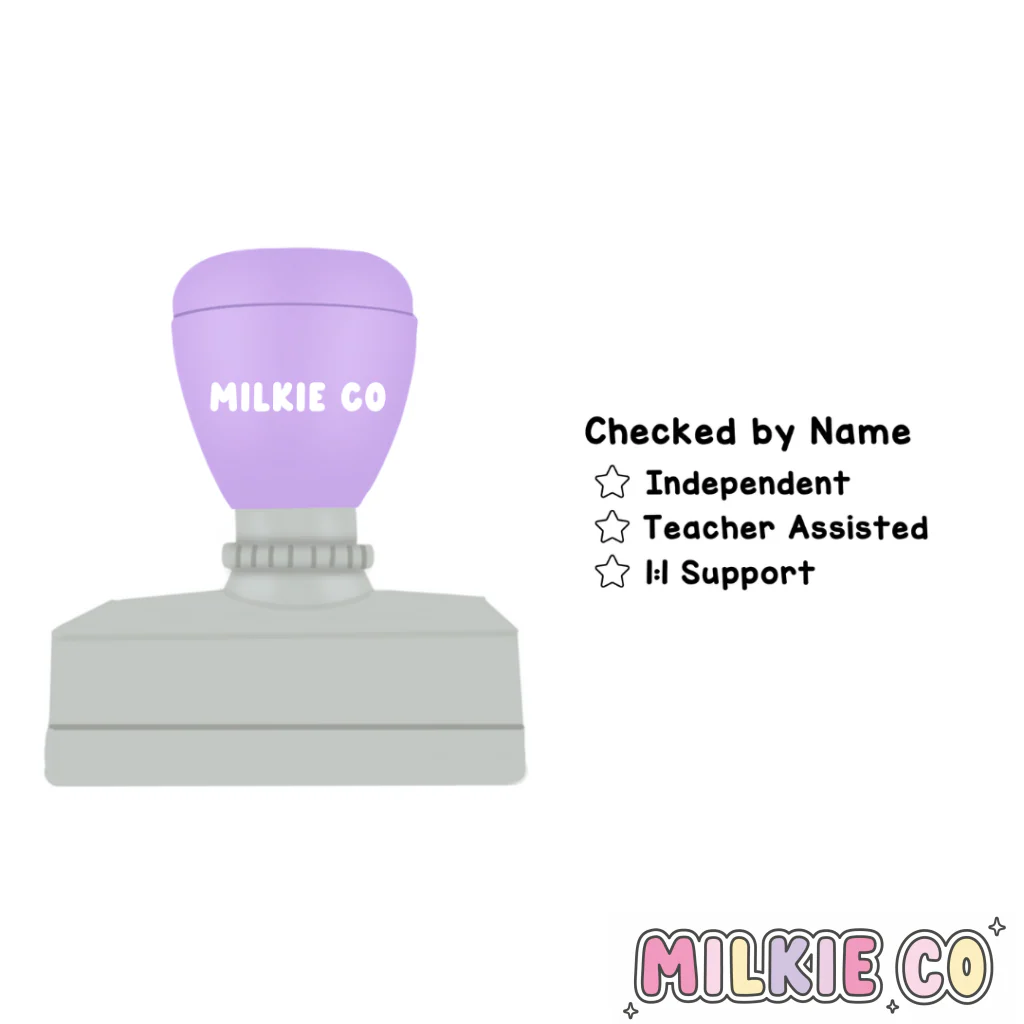 Rectangular: 'Checked by' Checklist Stamp