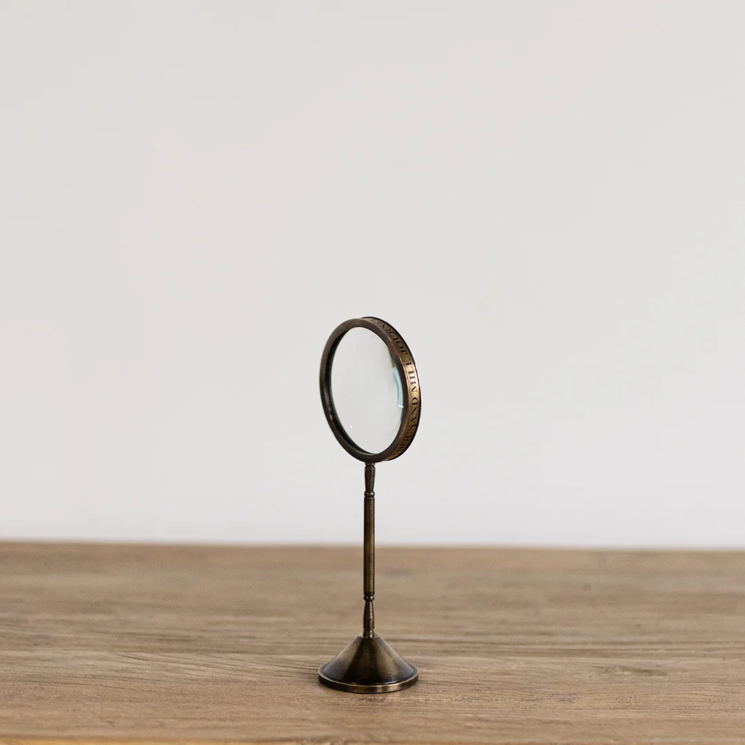 Antique Inspired Brass Magnifying Glass