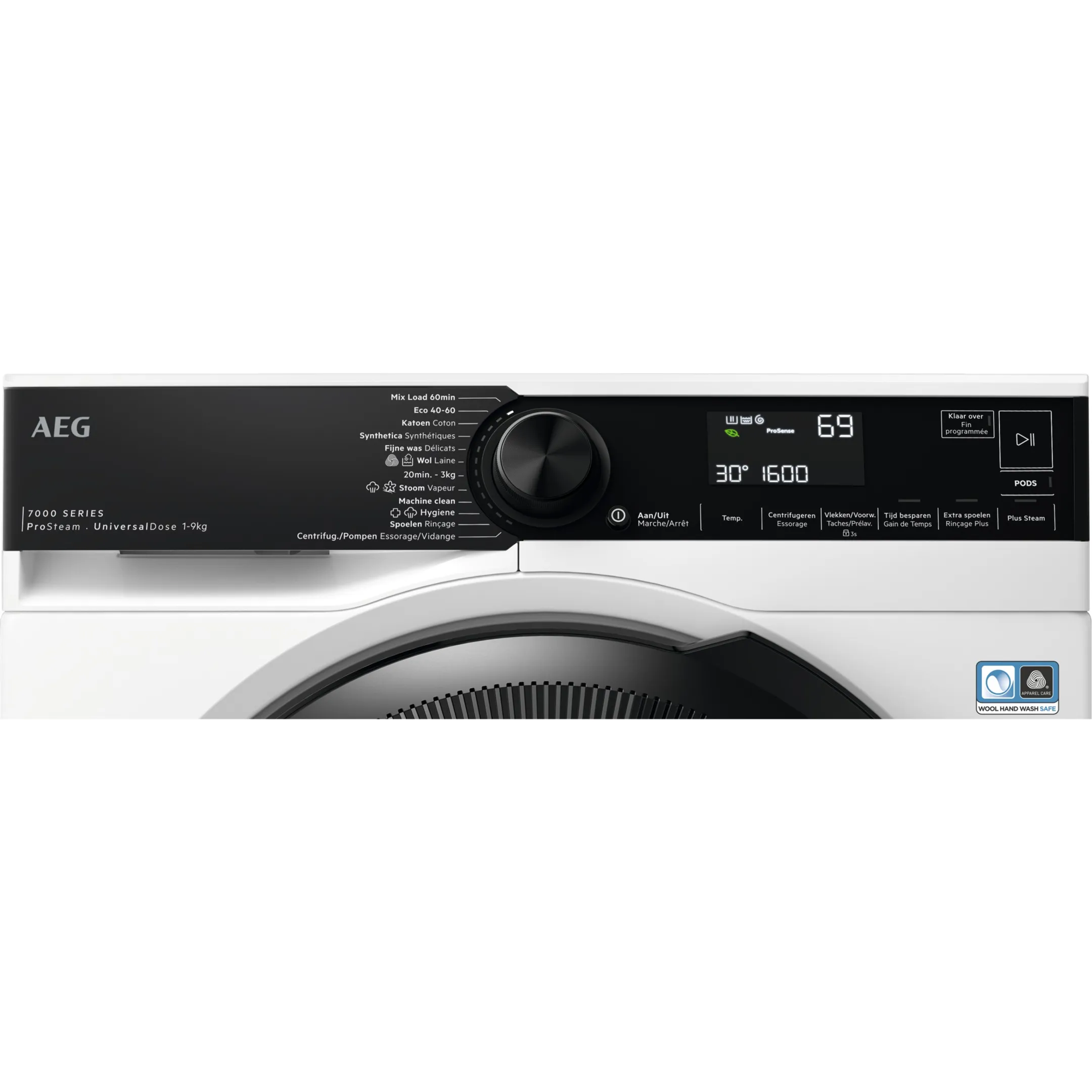 AEG Bundel - Wasmachine LR76U964 ProSteam + Droogkast TR88BHDC AbsoluteCare®