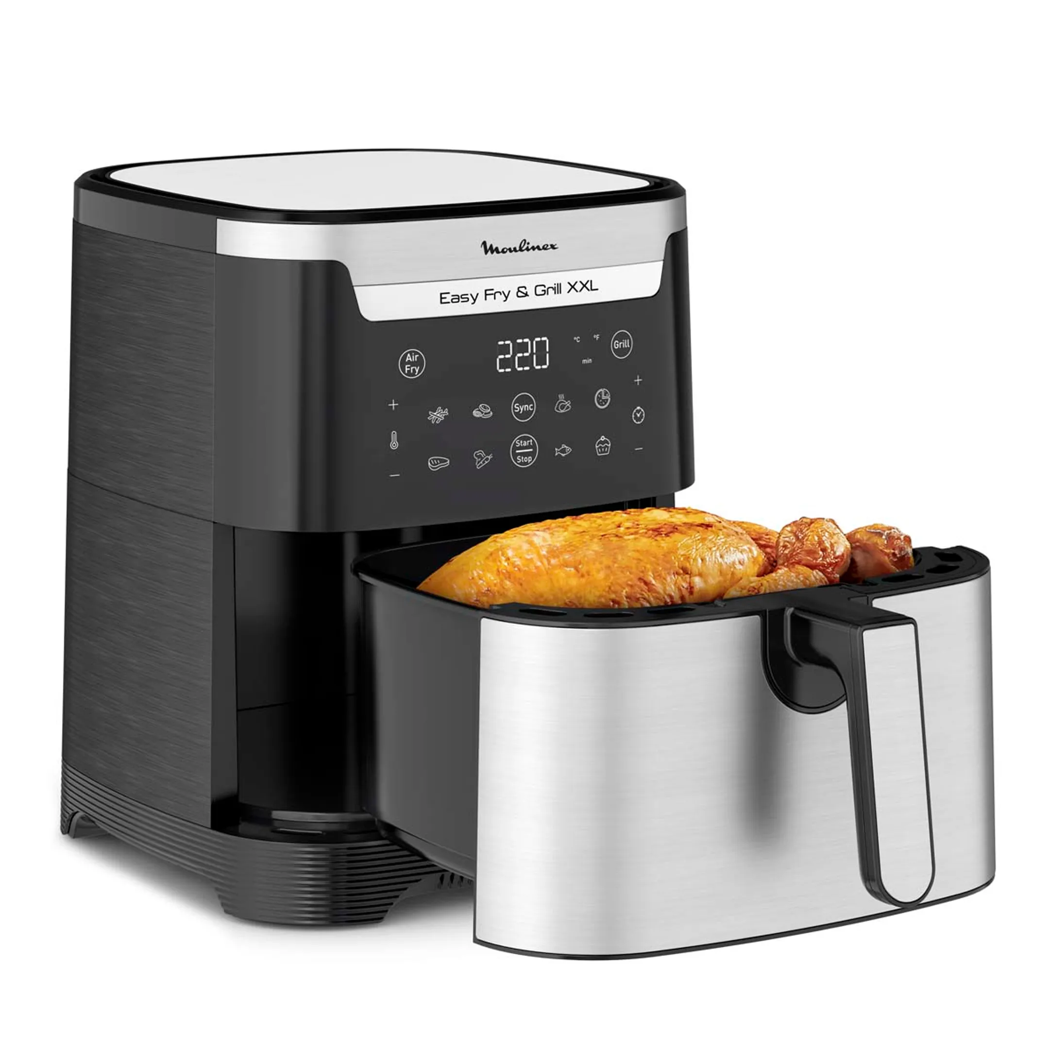 Moulinex Airfryer Easy Fry & Grill XXL Inox EZ801D10