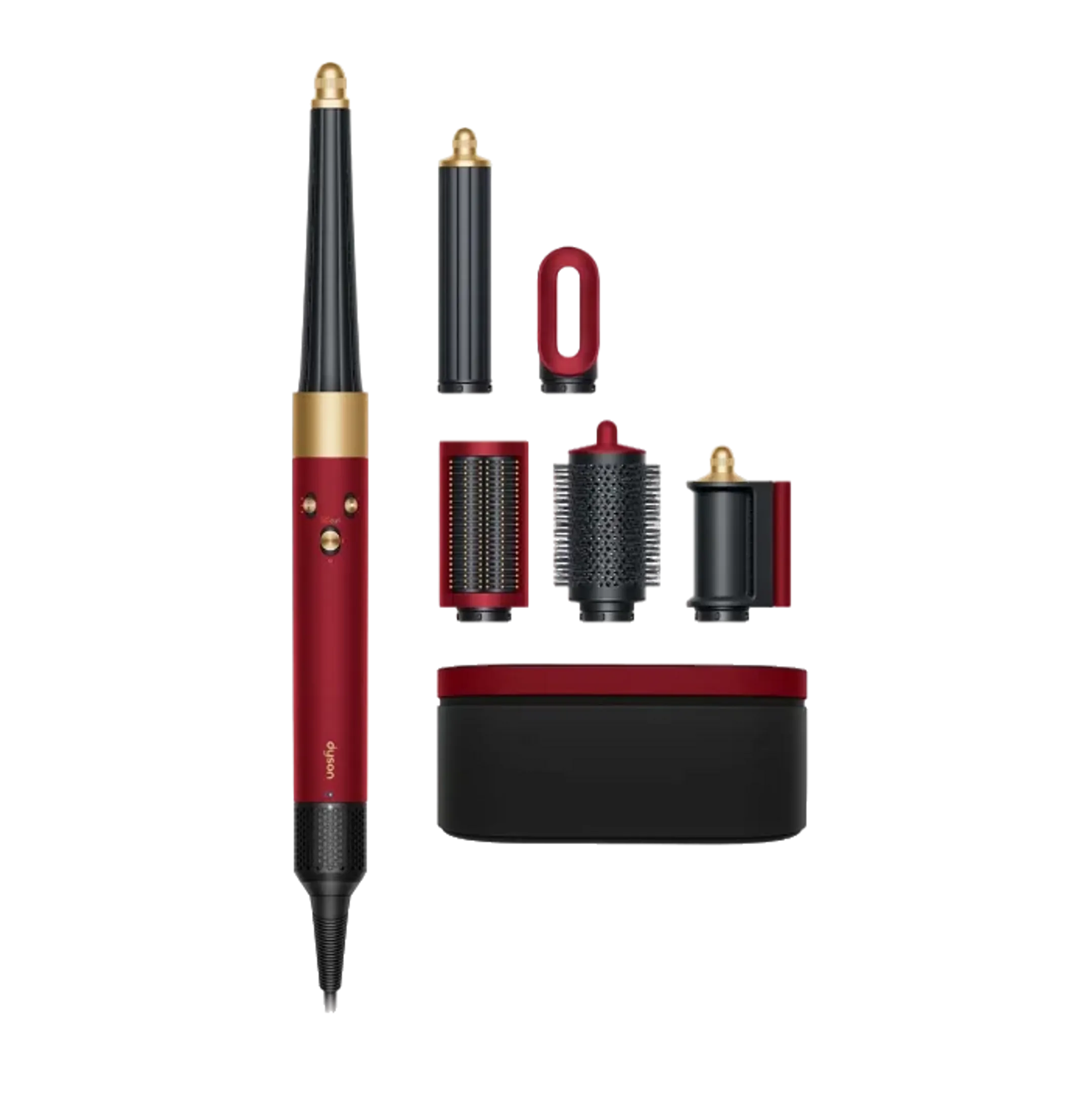 Dyson Airwrap i.d. Straight + Wavy Red Velvet/Gold - Limited Edition