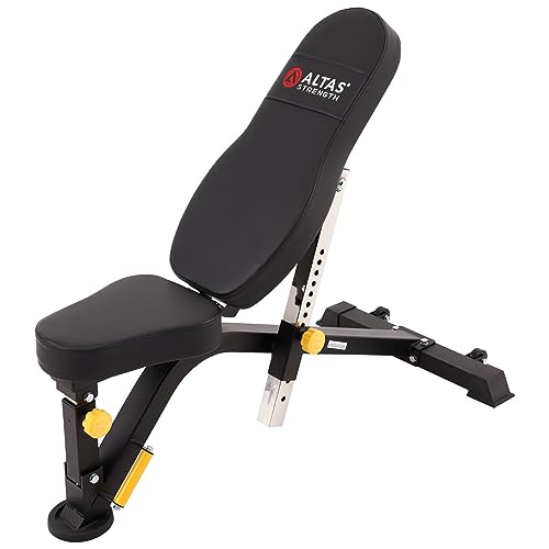 ALTAS STRENGTH Regolabile Utility Bench Your Home Gym Smith Macchina Accessorio Piatto Incline Militare Press Declino Addominale Luce Commerciale Attrezzature 4006 : Amazon.it: Sport e tempo libero
