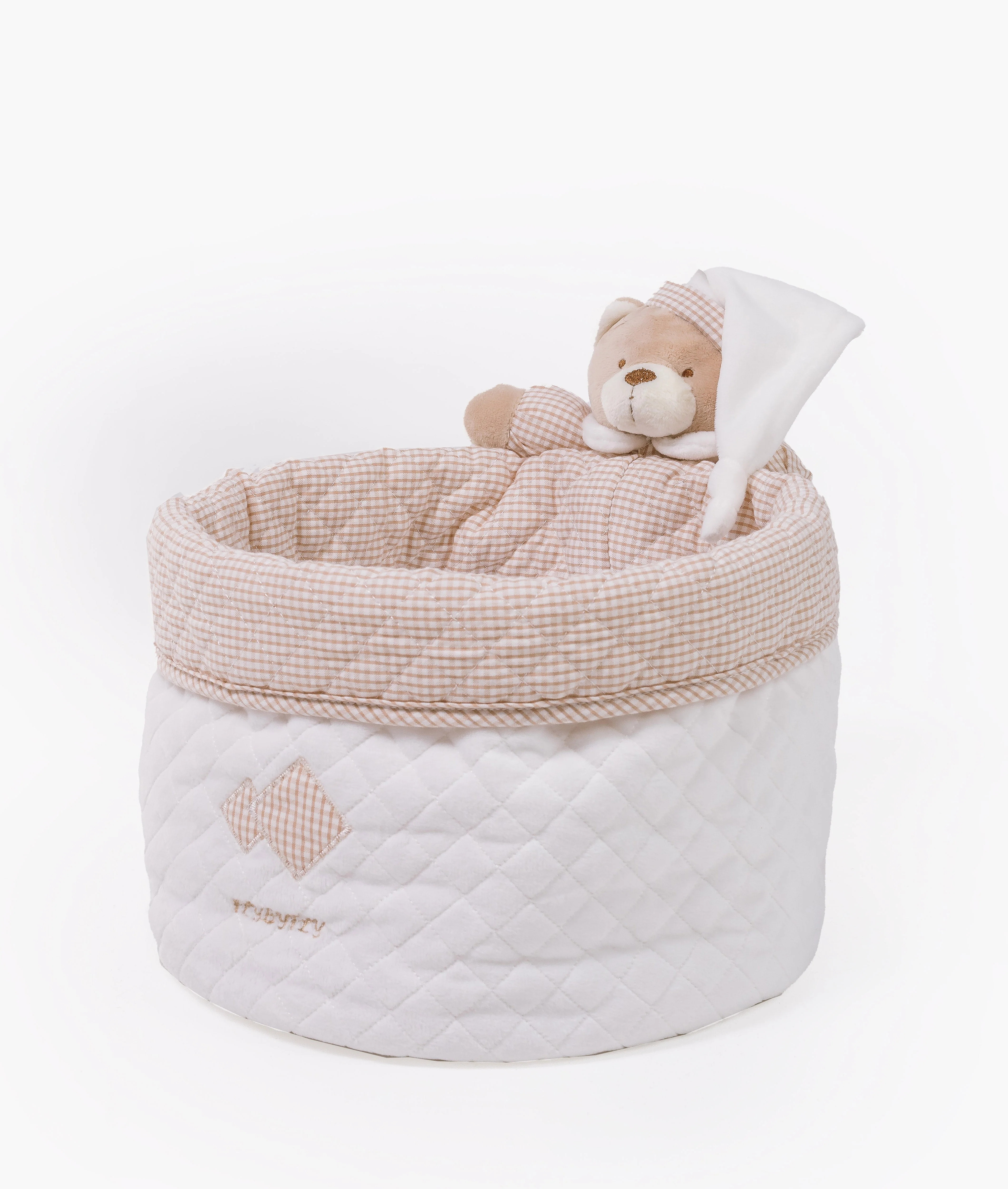 Nappy Caddy | White & Beige