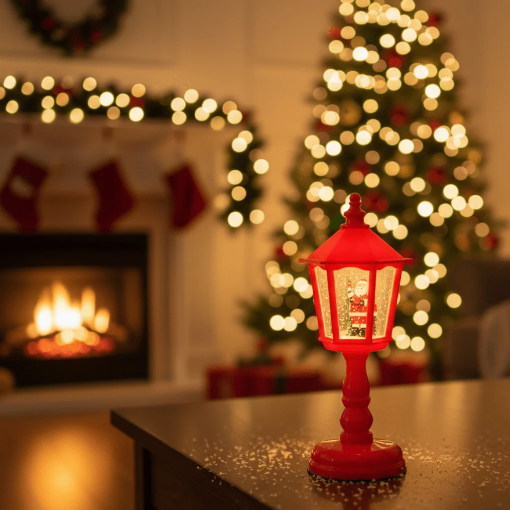 FROSTGLOW – Verlichte sneeuwbol-lantaarn voor magische kerstdecoratie
