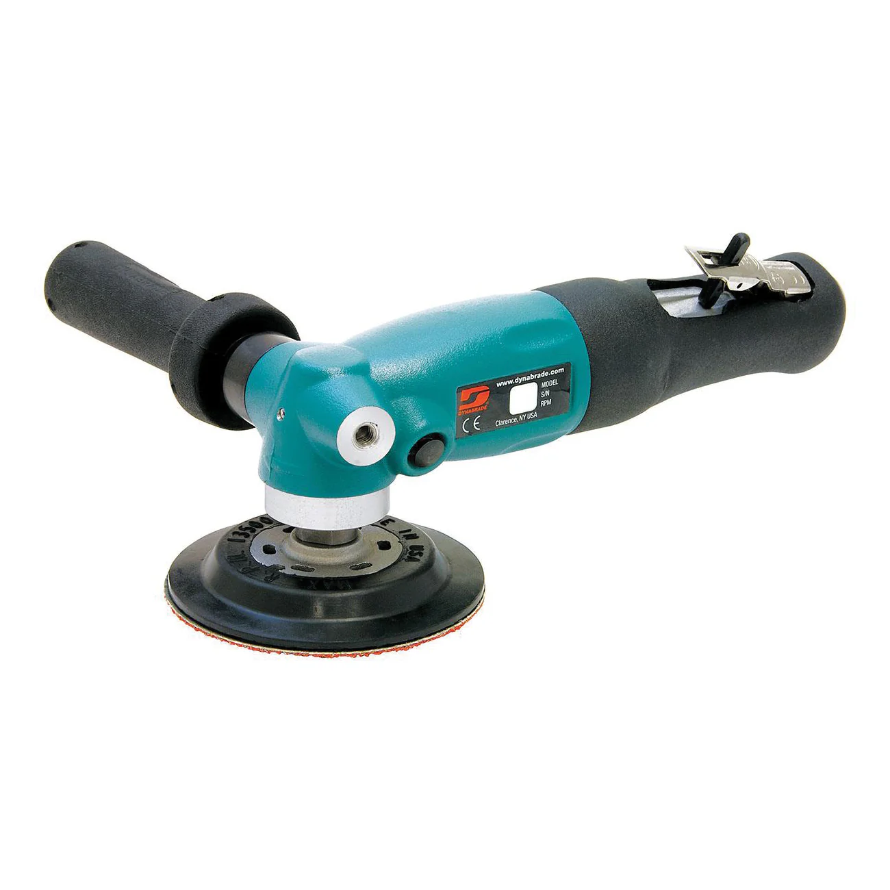 Dynabrade 52634  ~  4-1/2 Inch Diameter Right Angle Disc Sander (Replaces 51371 5034 50360) 1.3 Hp 12000 Rpm Rotational Exhaust 5/8 11 Inch Spindle Thread