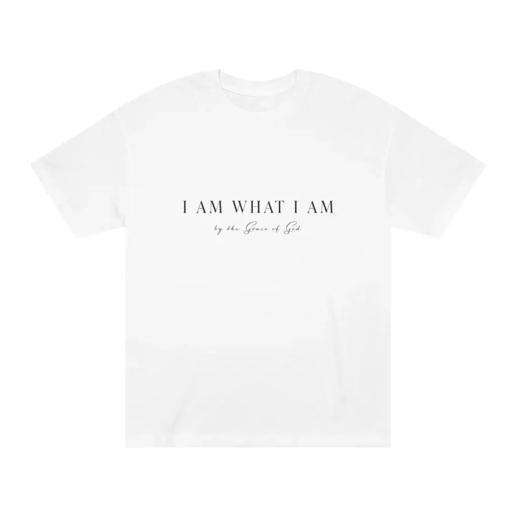 I Am What I Am Christian Tshirt | Aesthetic Cute Inspirational shirt perfect for gift & church