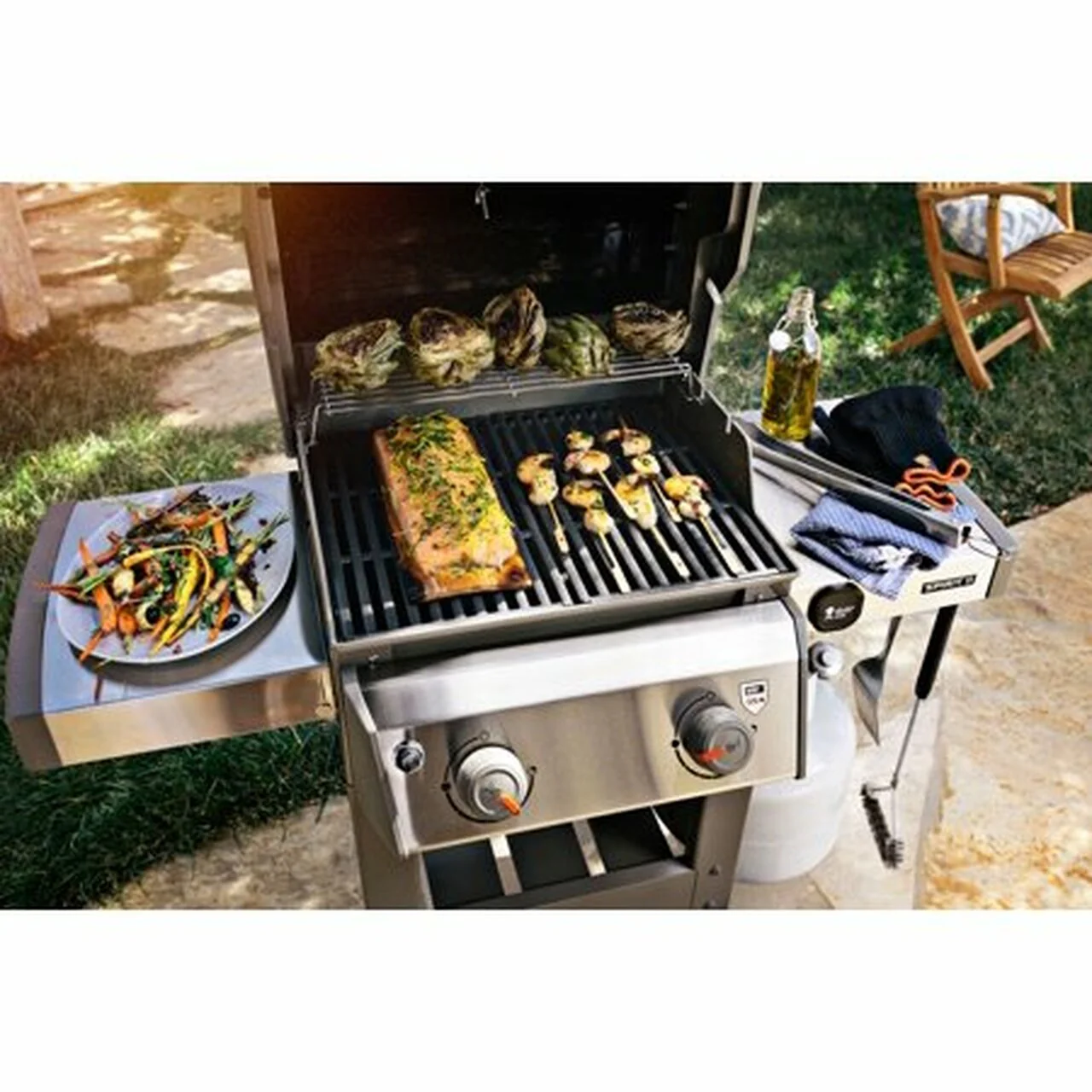 Propane Gas Grill, Black