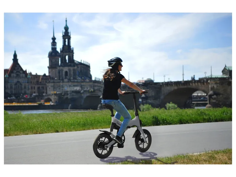 E-Bike Faltrad, Folding Race Bike F12, Klapprad, 16 Zoll, Titansilber