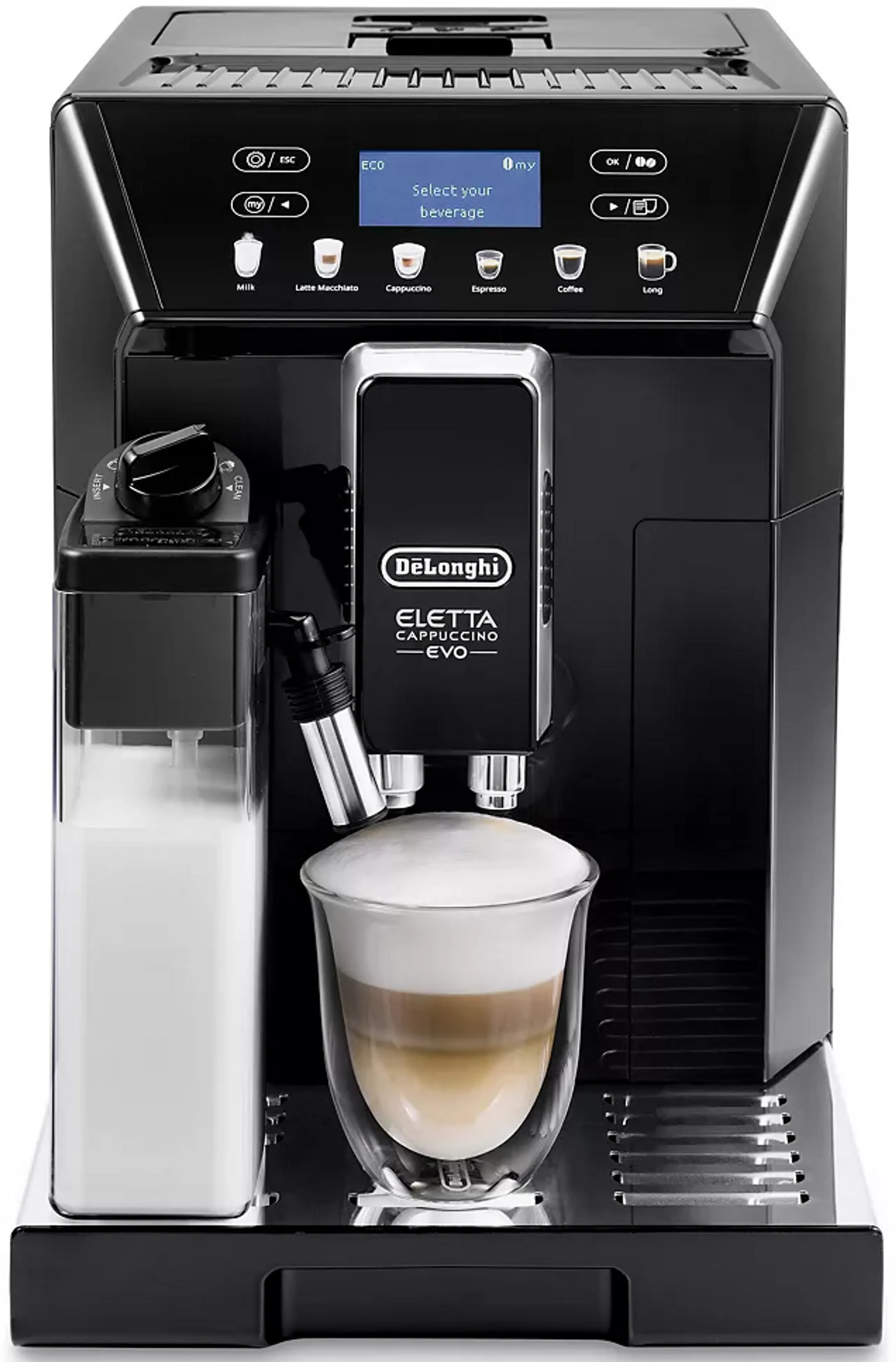 De'Longhi Volautomatische Espressomachine Eletta Cappuccino Evo ECAM46.860.B