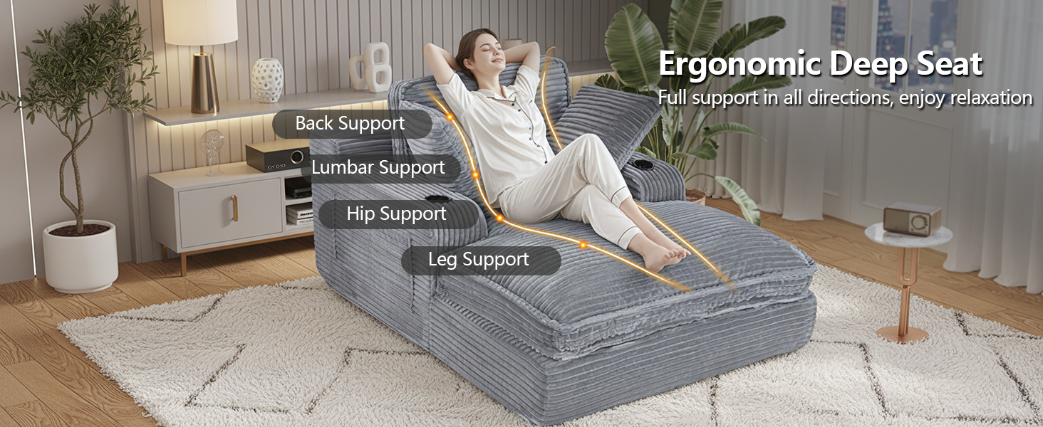 oversized chaise lounge