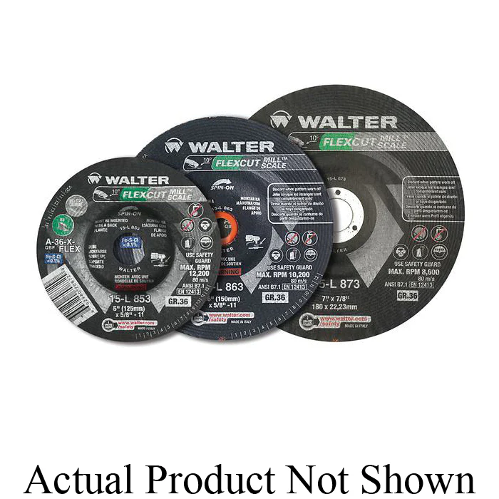 WALTER Flexcut 15L853  ~  5 Inch Gr 36 Flexcut / Mill Scale