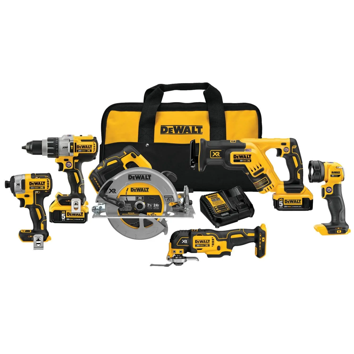 2025 Dewalt DCK694P2 - 6-delige Combo Kit 20V MAX XR LI-ION