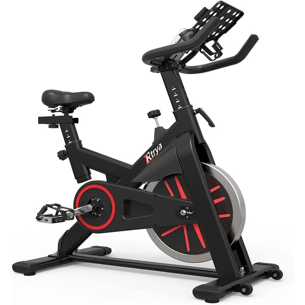 LABODI Exercise Bike, Stationary Indoor Cycling Bike, Cycle Bike for Home Cardio Gym, Belt Drive Workout Bike with 35 LBS Flywheel, Thickened Frame Upgraded Version