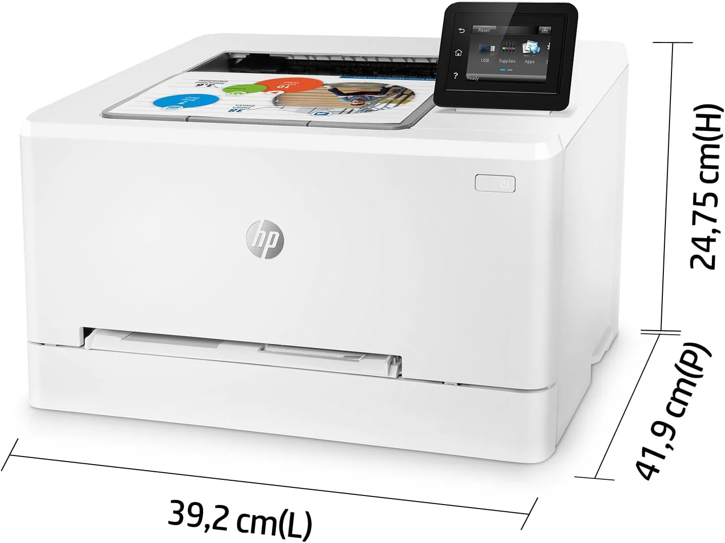 Stampante laser multifunzione a colori HP Color LaserJet Pro MFP 3302fdwg, Fax, Stampa automatica fronte/retro, Touchscreen, Wi-Fi, Ethernet, USB, HP Wolf Pro Security