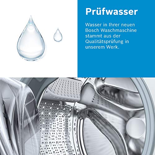 2025 Bosch WAN28127 Lavatrice Serie 4, Caricamento Frontale, capacità 8 kg, 1400 giri/min, Iron Assist, Active Water Plus, EcoSilence Drive, Speed Perfect, Bianco, 60 cm