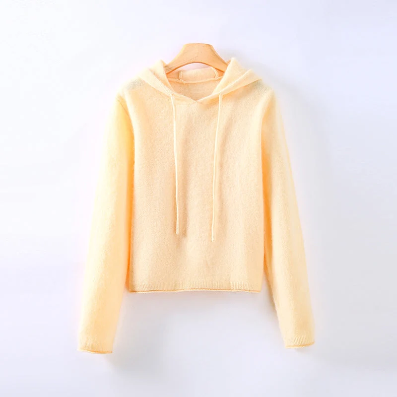 Women��s Cashmere Hoodie Lightweight Soft and Elegant Drape
