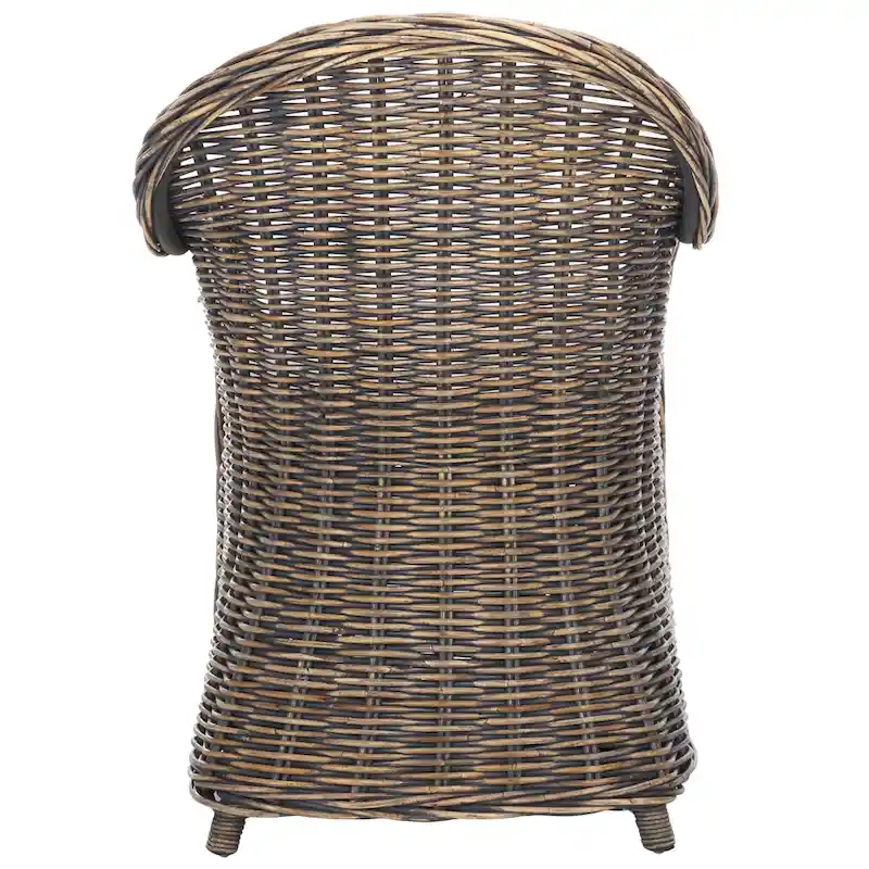 SAFAVIEH Sinja Yellow Rattan Club Chair - 24 x 26 x 35 - 24Wx26Dx35H