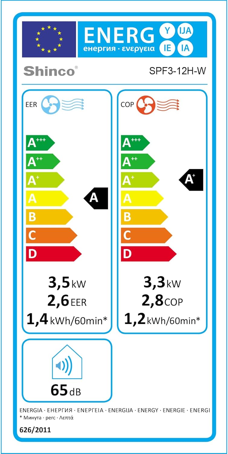 SHINCO Mobile Klimaanlage mit Abluftschlauch, 3-in-1Klimaanlage mit Luftentfeuchter&Ventilator, 7000BTU, 2,05 kW, Mobiles Klimagert mit Schlafmodus, Timer und Montagematerial, Rume bis 54m