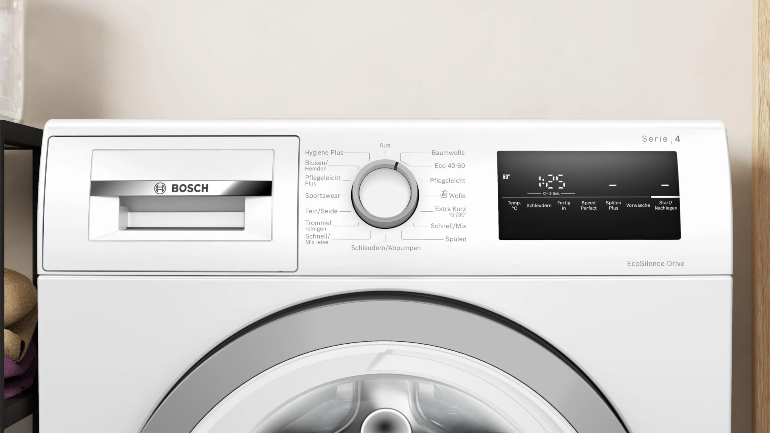 2025 Bosch WAN28K23, Serie 4, Lavatrice a Caricamento Frontale, 8 kg, 1400 giri/min, EcoSilence Drive: lavaggio silenzioso e a basso consumo, Hygiene Plus, Speed Perfect, Bianco, 60 cm, Edizione Esclusiva Amazon