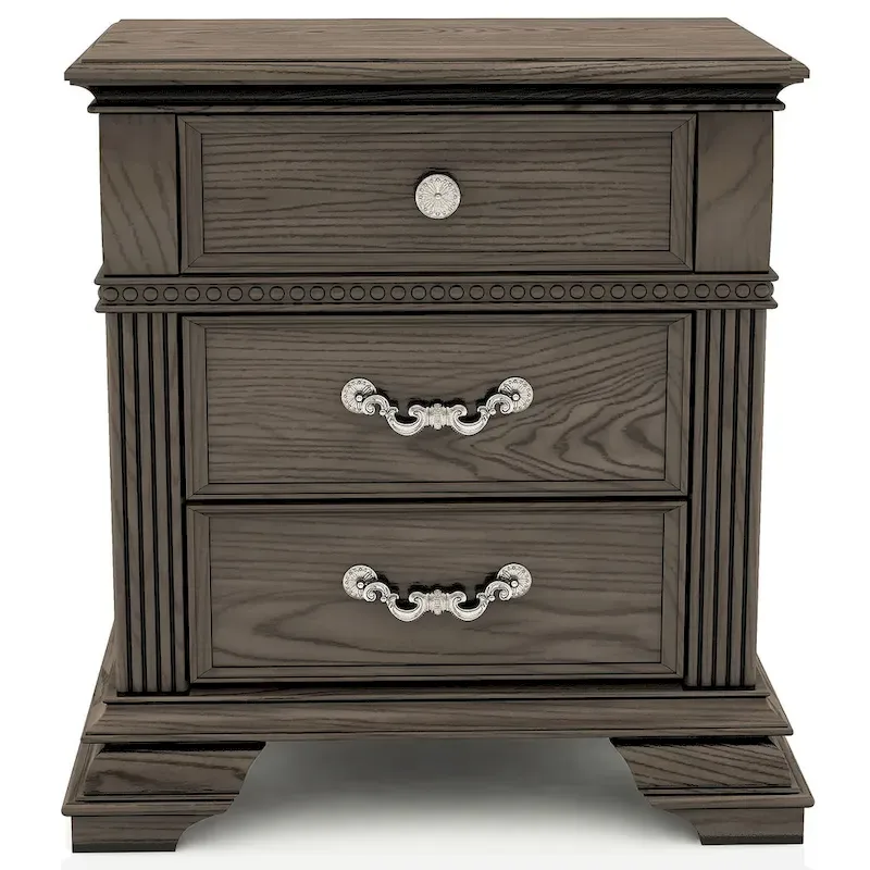Stroh Traditional Wood 3-piece Poster Bedroom Set with USB by Furniture of America