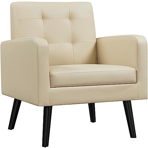 Yaheetech 1 poltrona per orecchie con comodo schienale imbottito, portata fino a 136 kg, per soggiorno/camera da letto, colore beige : Amazon.it: Casa e cucina